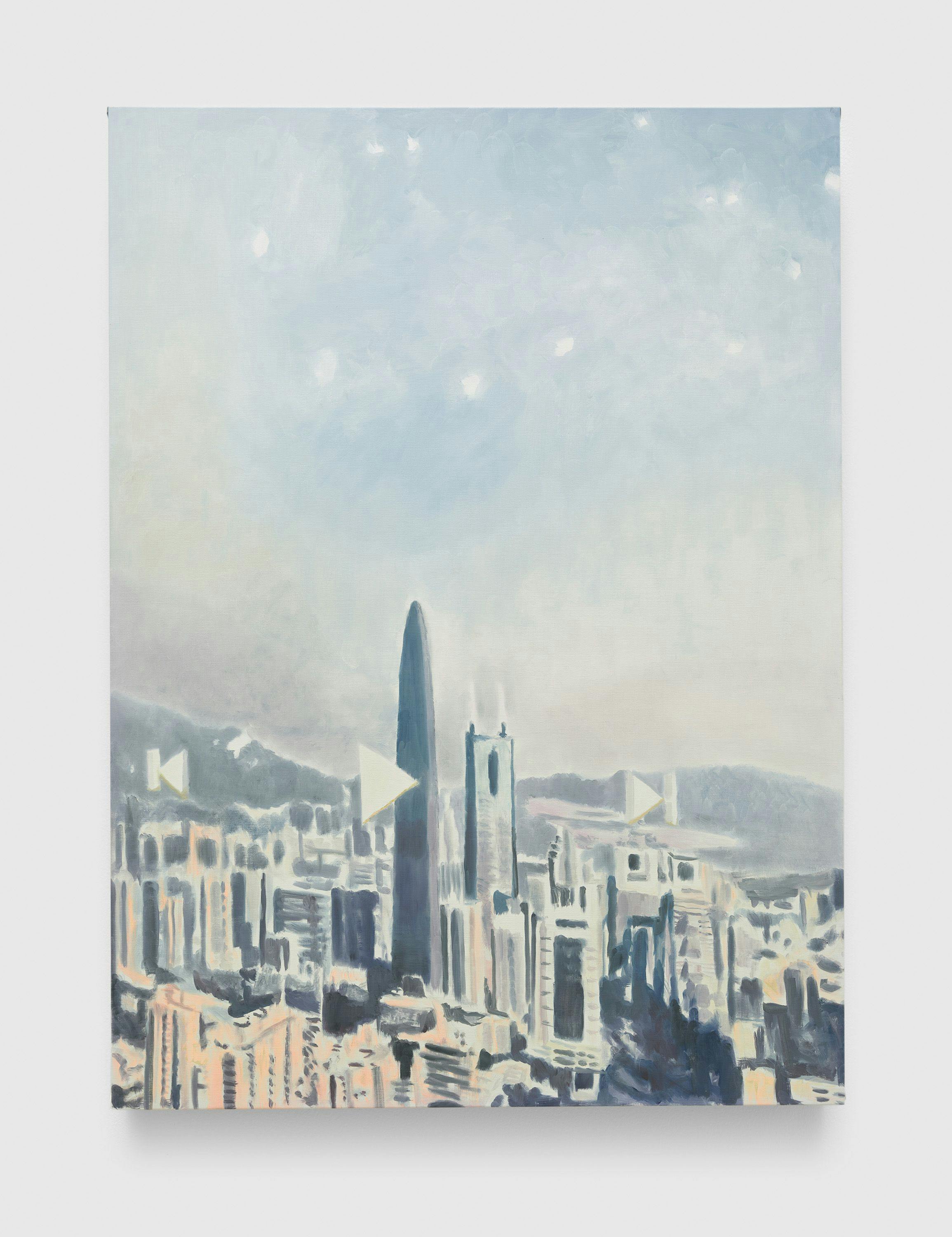 A painting by Luc Tuymans, titled Shenzhen, dated 2019.